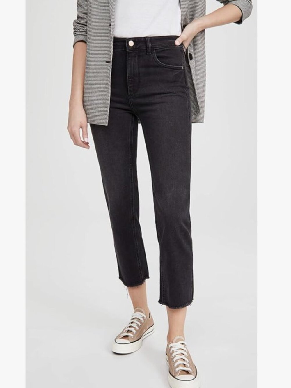 DL1961 Patti Straight High Rise Vintage Ankle Jean in Corvus Sz 29